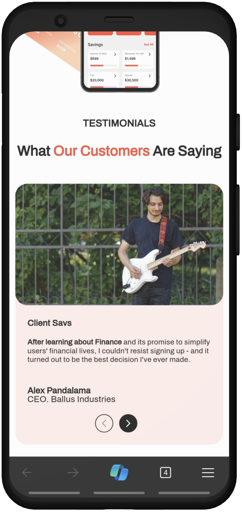 Mobile Testimonials